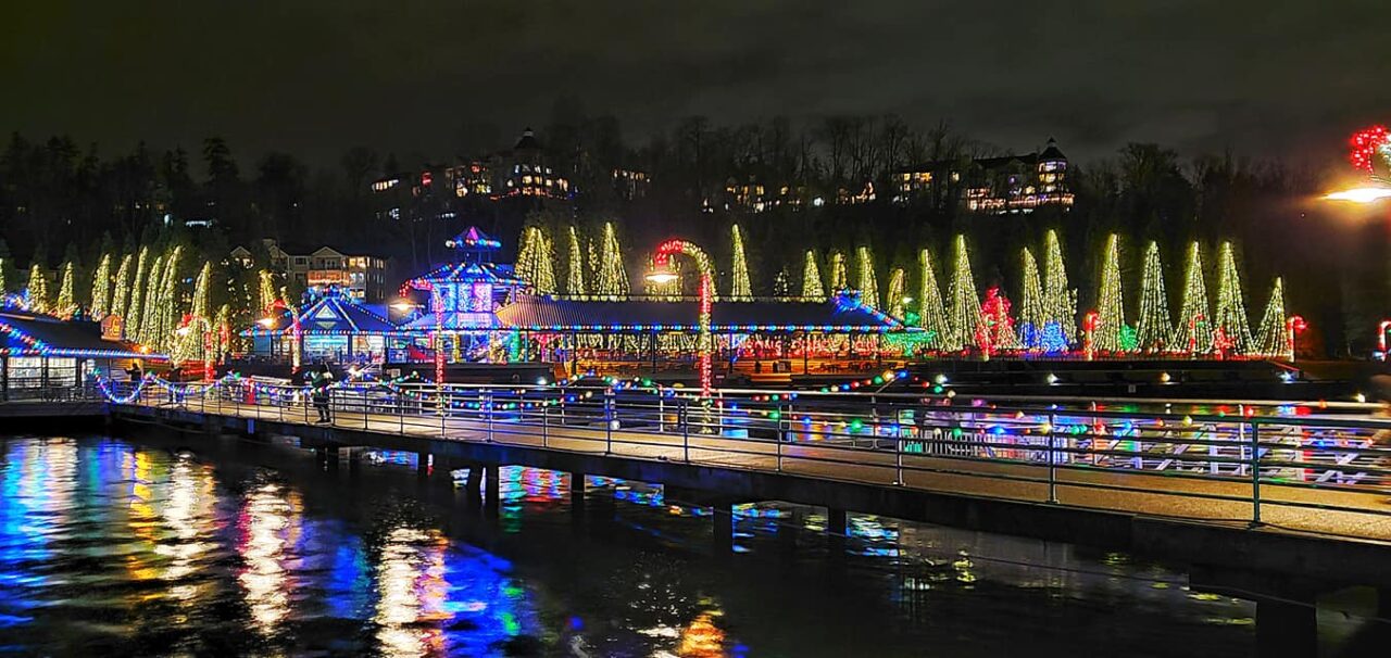 Gene Coulon Memorial Beach Park Winter Holiday Lights