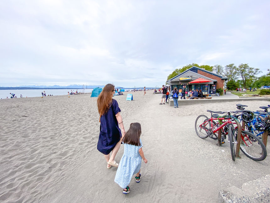 Golden Gardens Park Sandy Sidewalks
