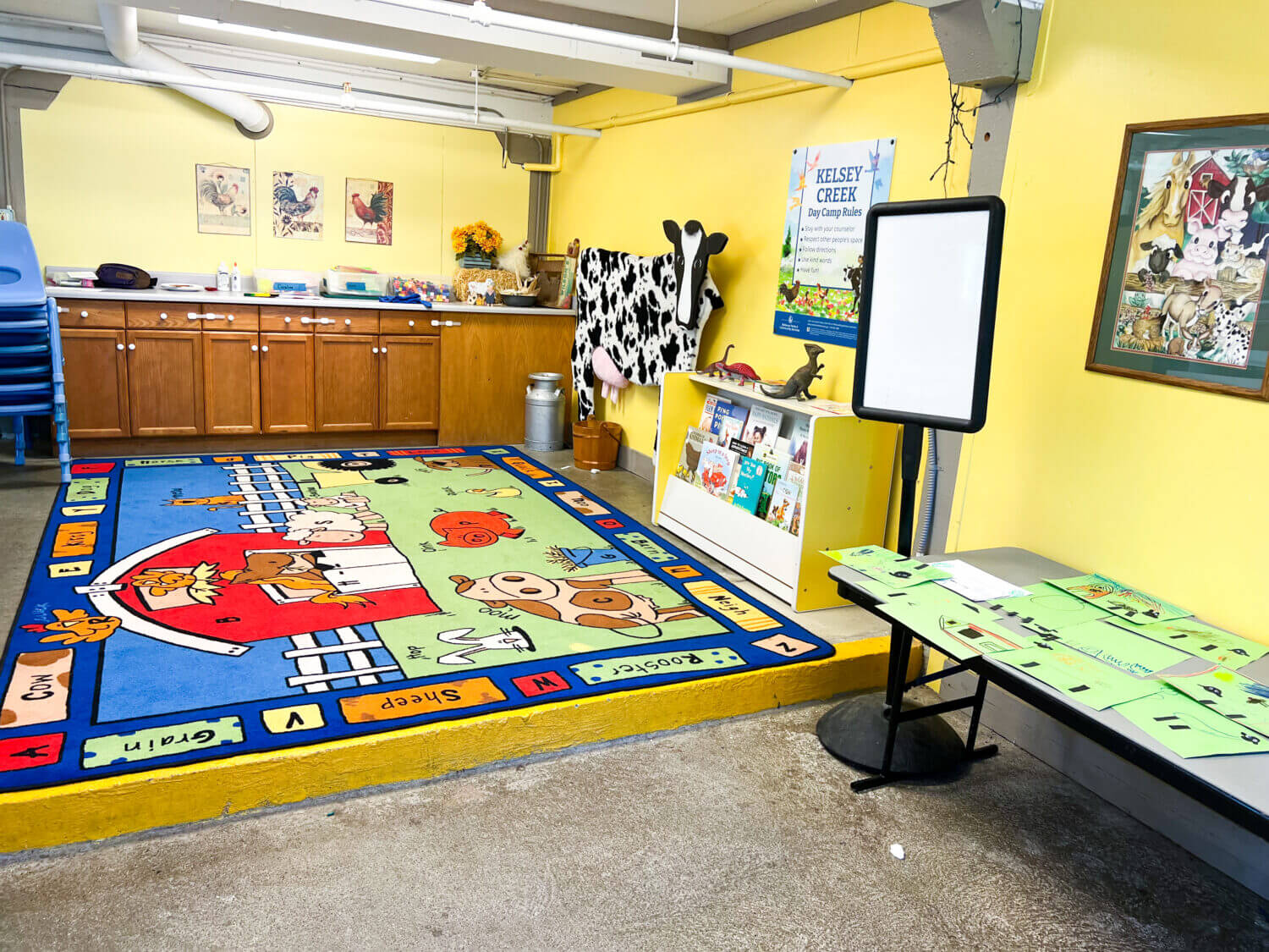 Kelsey Creek Farm Summer Camp interior room