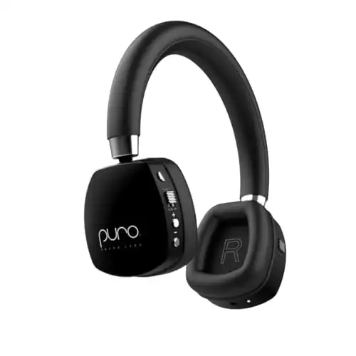 Puro Sound Labs PuroQuiet Plus Volume Limited On-Ear Active Noise Cancelling Bluetooth Headphones